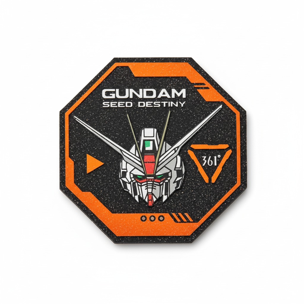 Sandy-textured rubber patch
